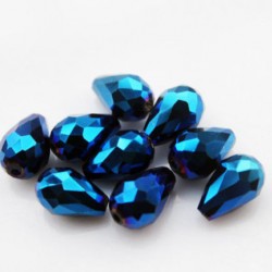 Blue crystal Teardrop Bead