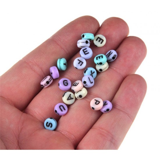 Candy Acrylic Flat Beads